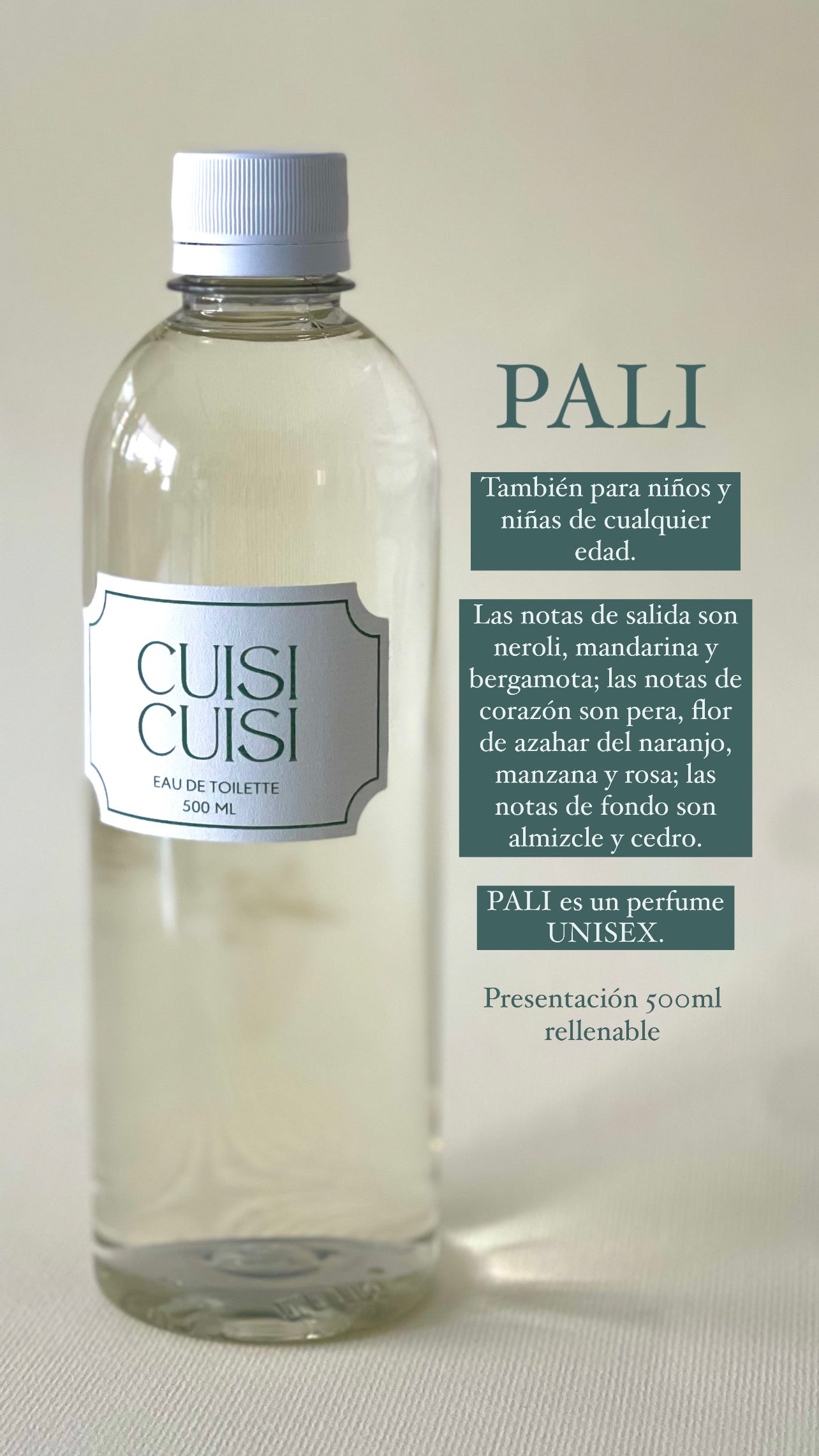500ml de Perfume PALI para rellenar